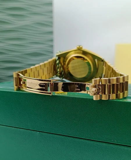 Rolex Day-Date Yellow Gold Black Dial – gallery view