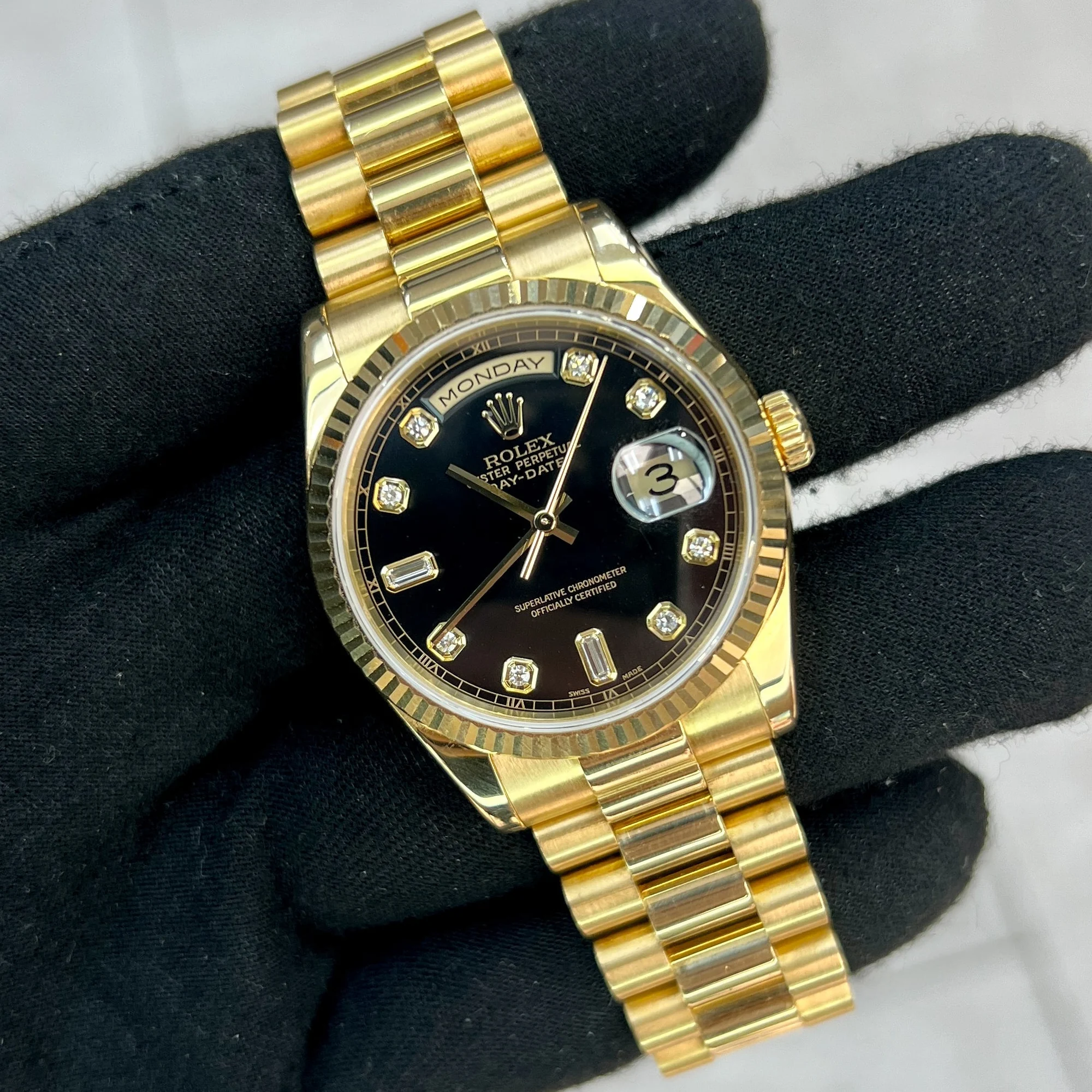 Rolex Day-Date 36 Black Dial – gallery view