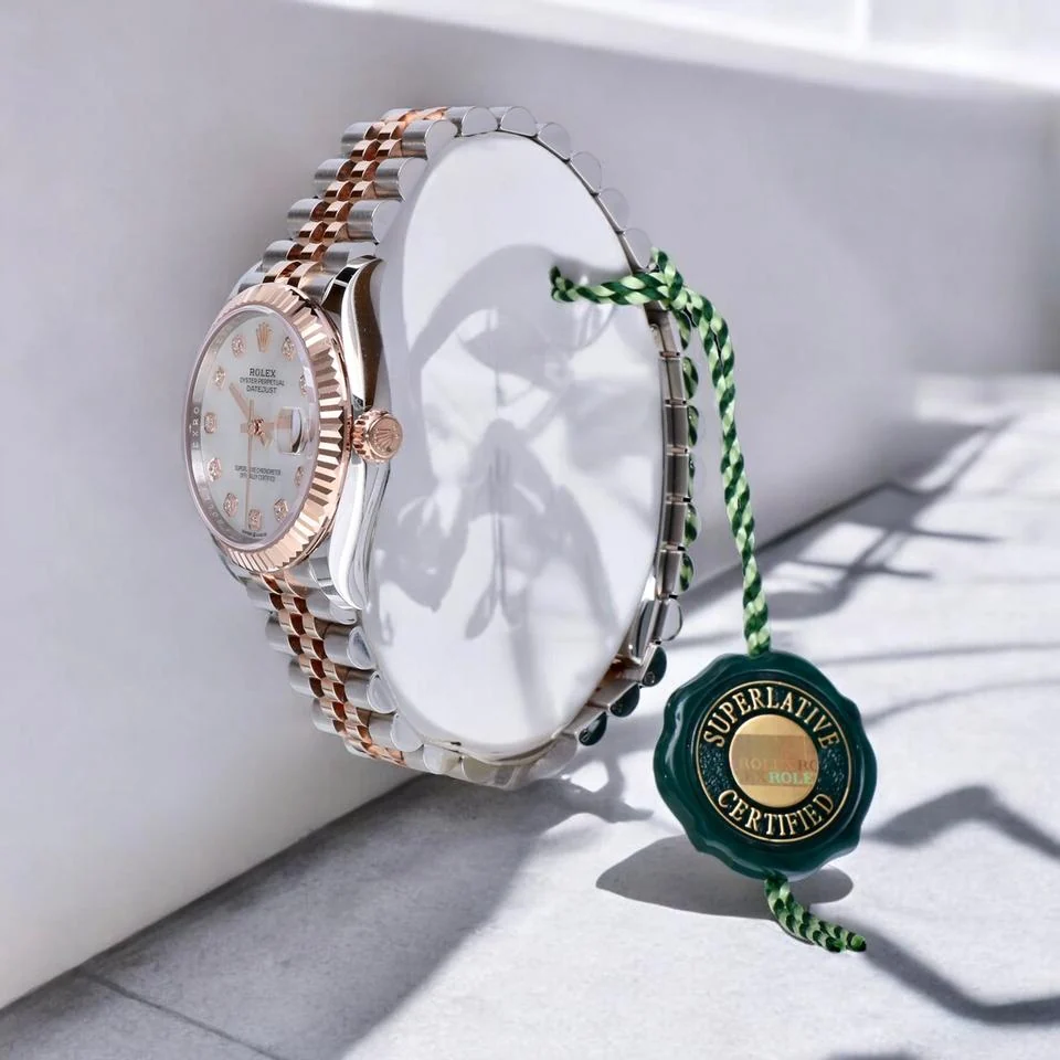 Rolex Datejust 31 Mm Rose Gold Bezel – gallery view