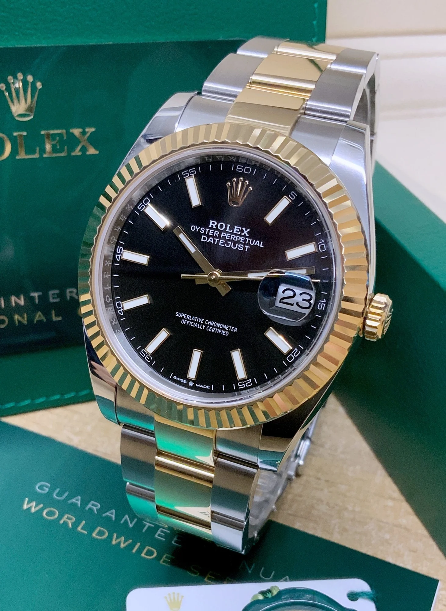Rolex Datejust 41Mm Two Tone Oyster Perpetual Black Dial – gallery view