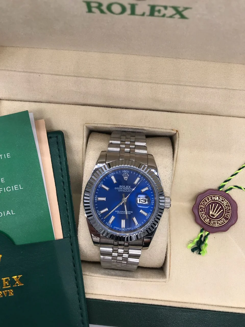 Rolex Datejust 41 Blue Jubilee Men's – gallery view