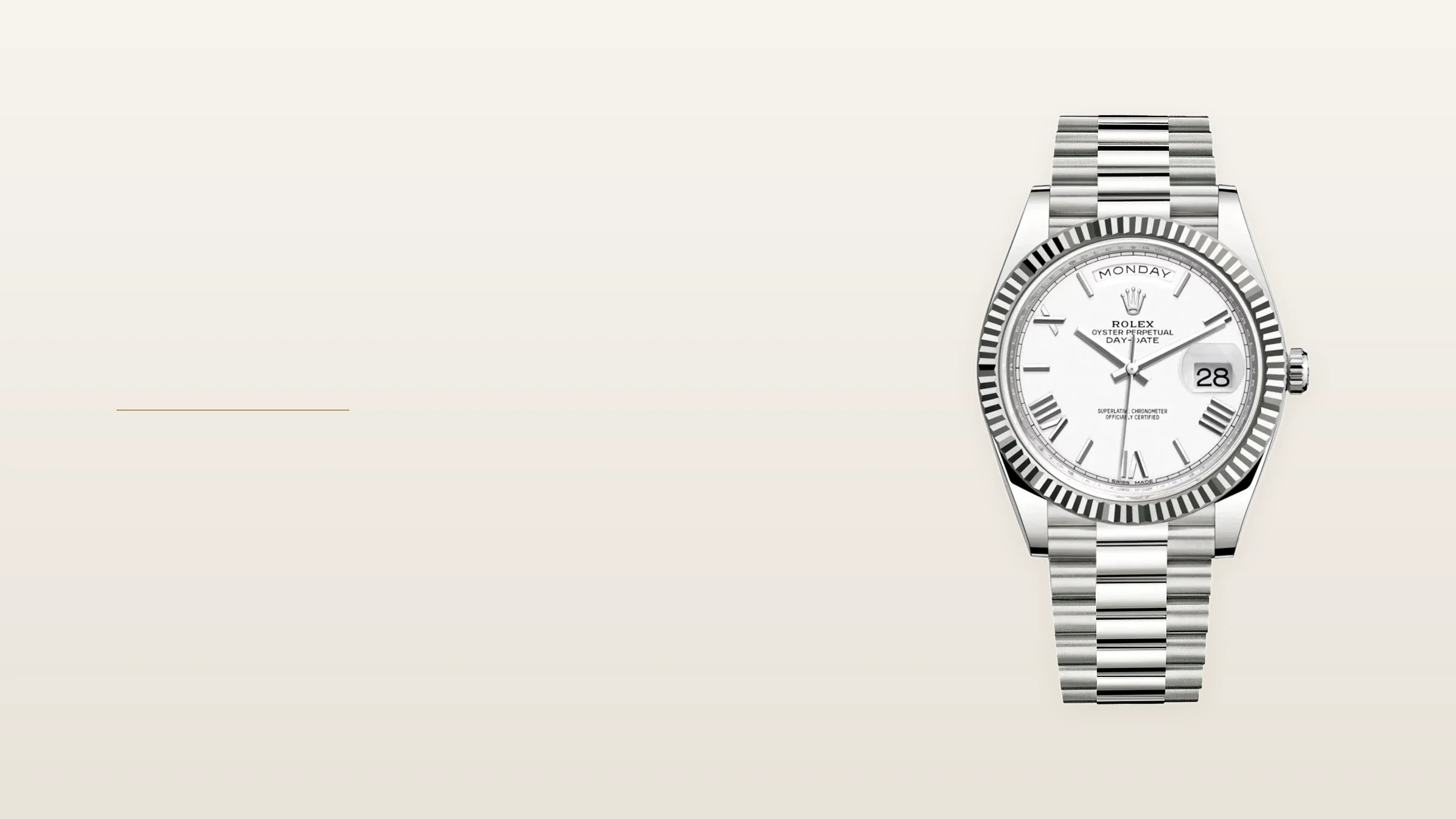 Rolex Day-Date featured watch