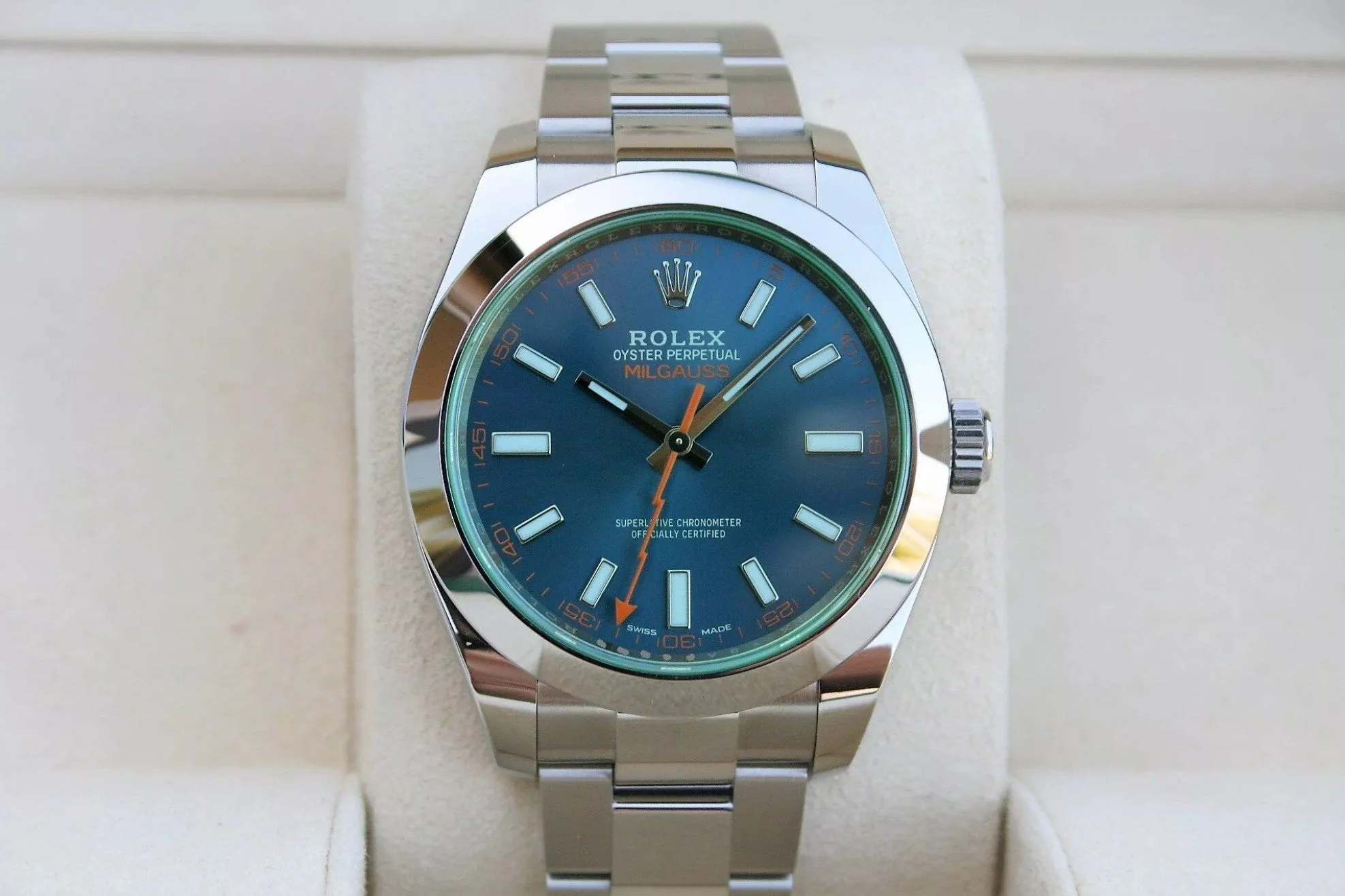 Rolex Milgauss Dial Blue 116400GV – gallery view