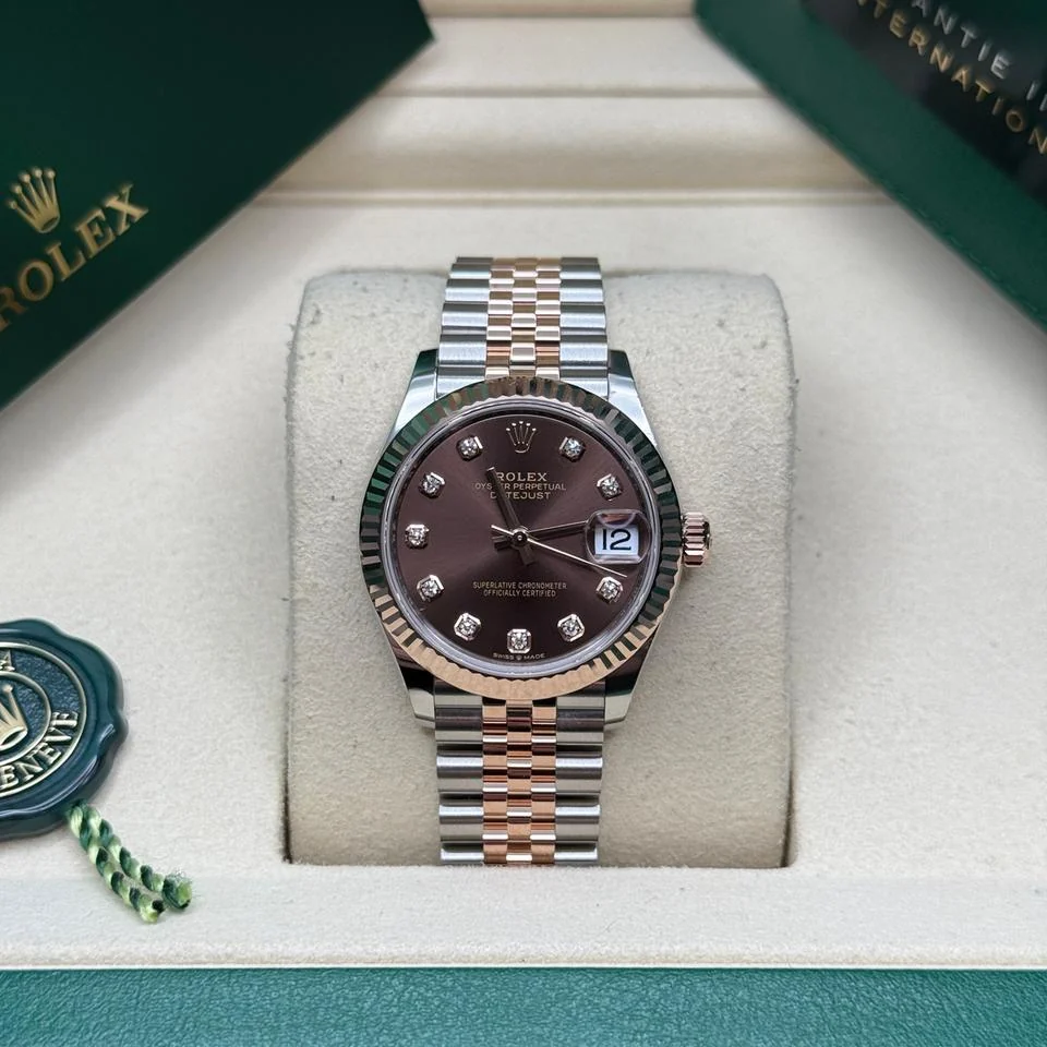 Rolex Datejust Two-Tone Chocolate Dial – main view