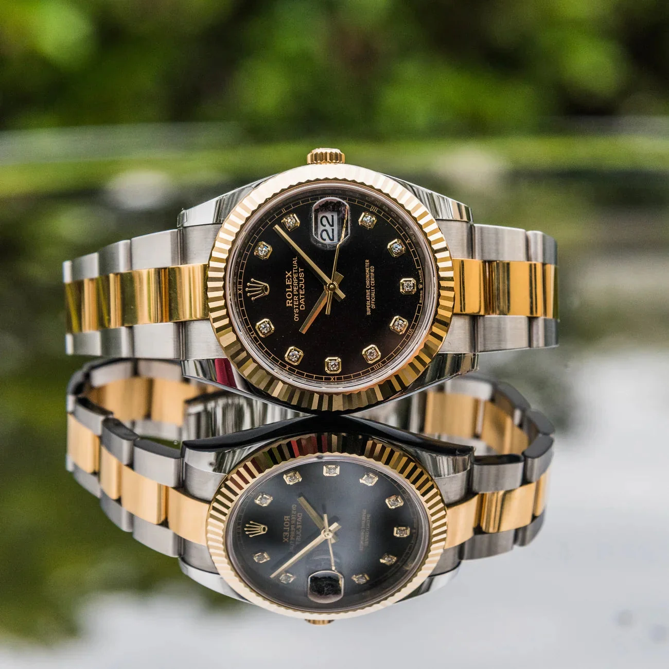 Rolex Datejust Black Diamond Dial Oyster 126333 – gallery view