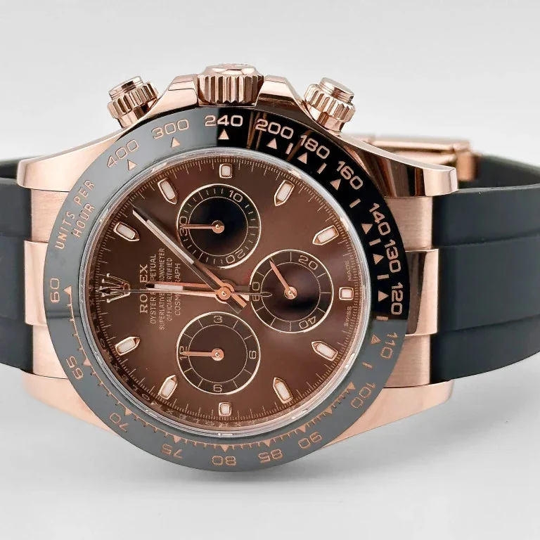 ROLEX DAYTONA Everose Gold Cosmograph Chocolate Index Dial – gallery view