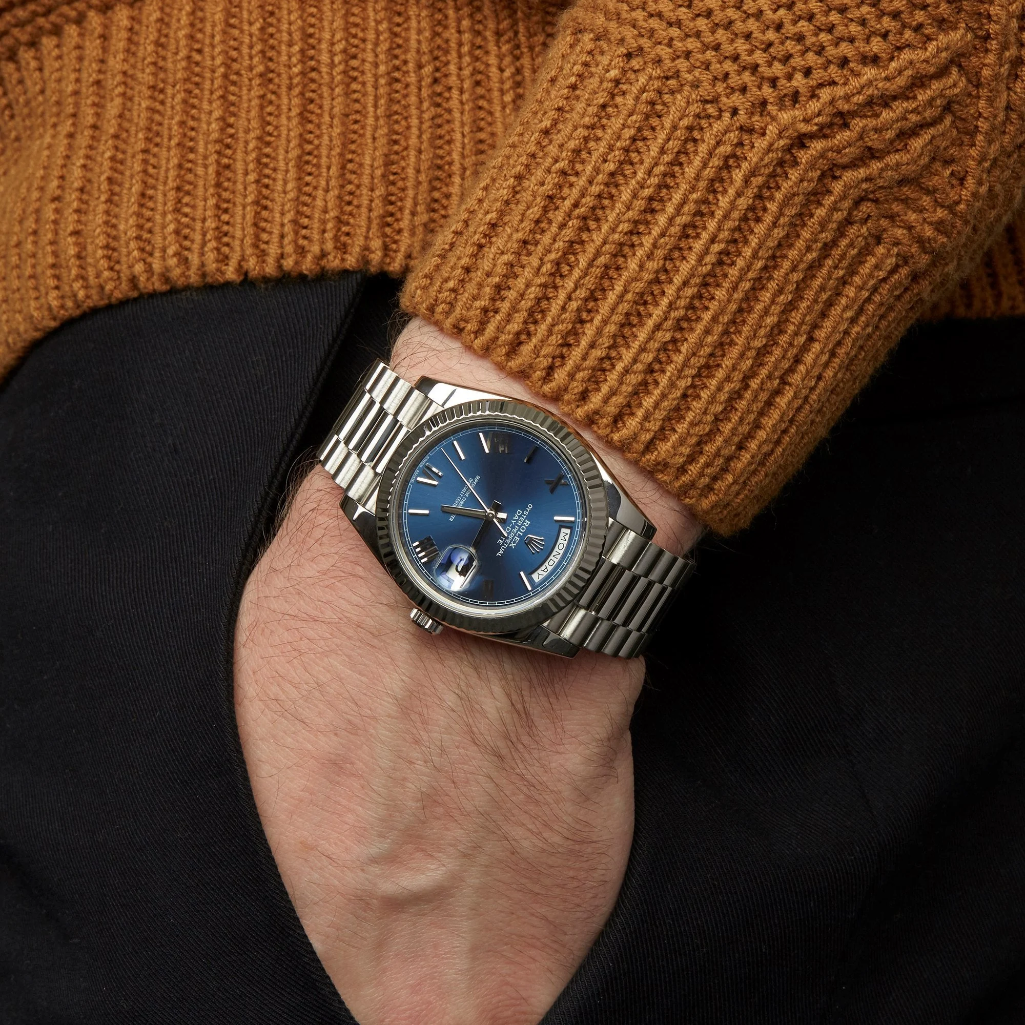 Rolex DayDate 40 Blue Men's – gallery view