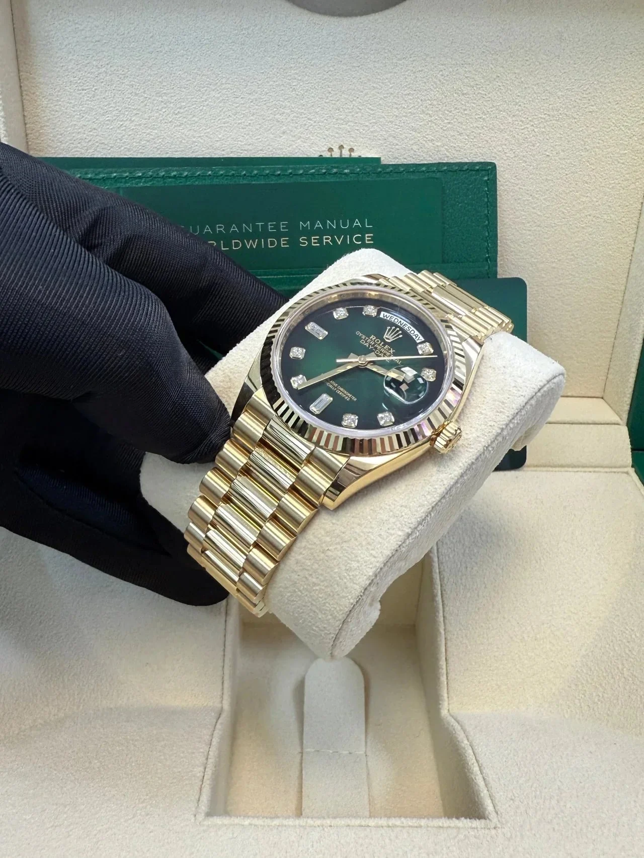 Rolex Day-Date Green Ombre Dial – gallery view