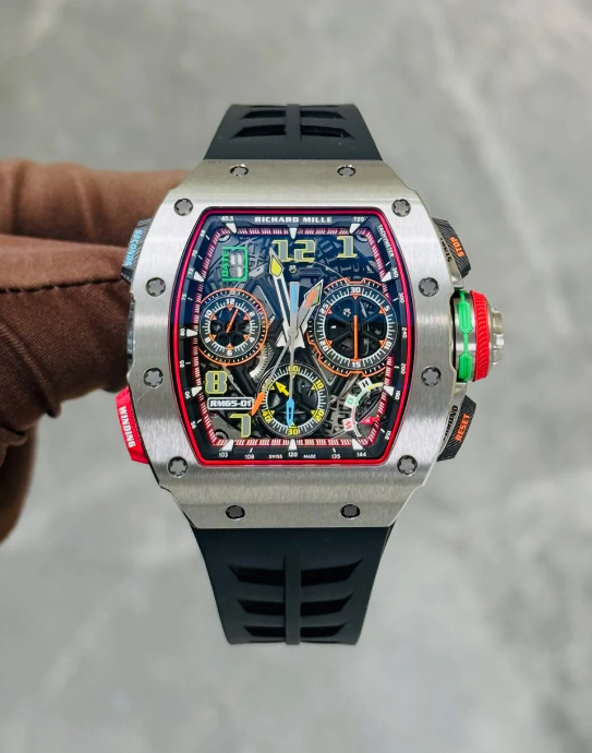 Richard Mille 65-01 Noir Boitier Silver – gallery view