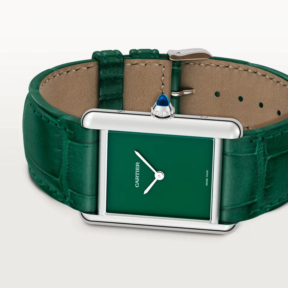 TANK MUST DE CARTIER WATCH green – gallery view