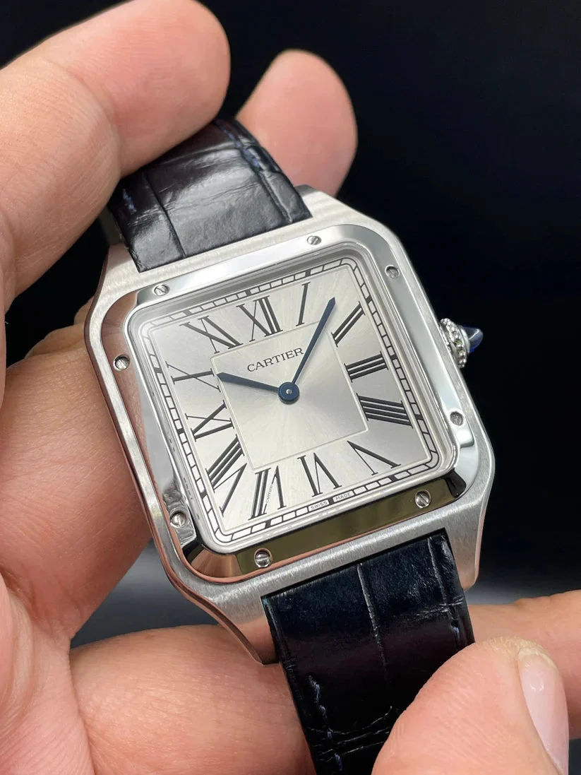 Cartier Santos dumont silver Petit modele – gallery view