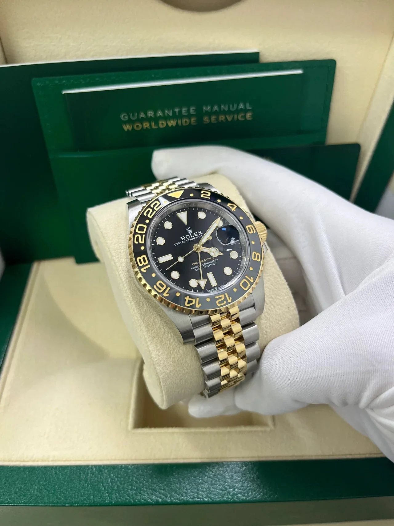 Rolex GMT-Master II Two-Tone Black Jubilee – gallery view