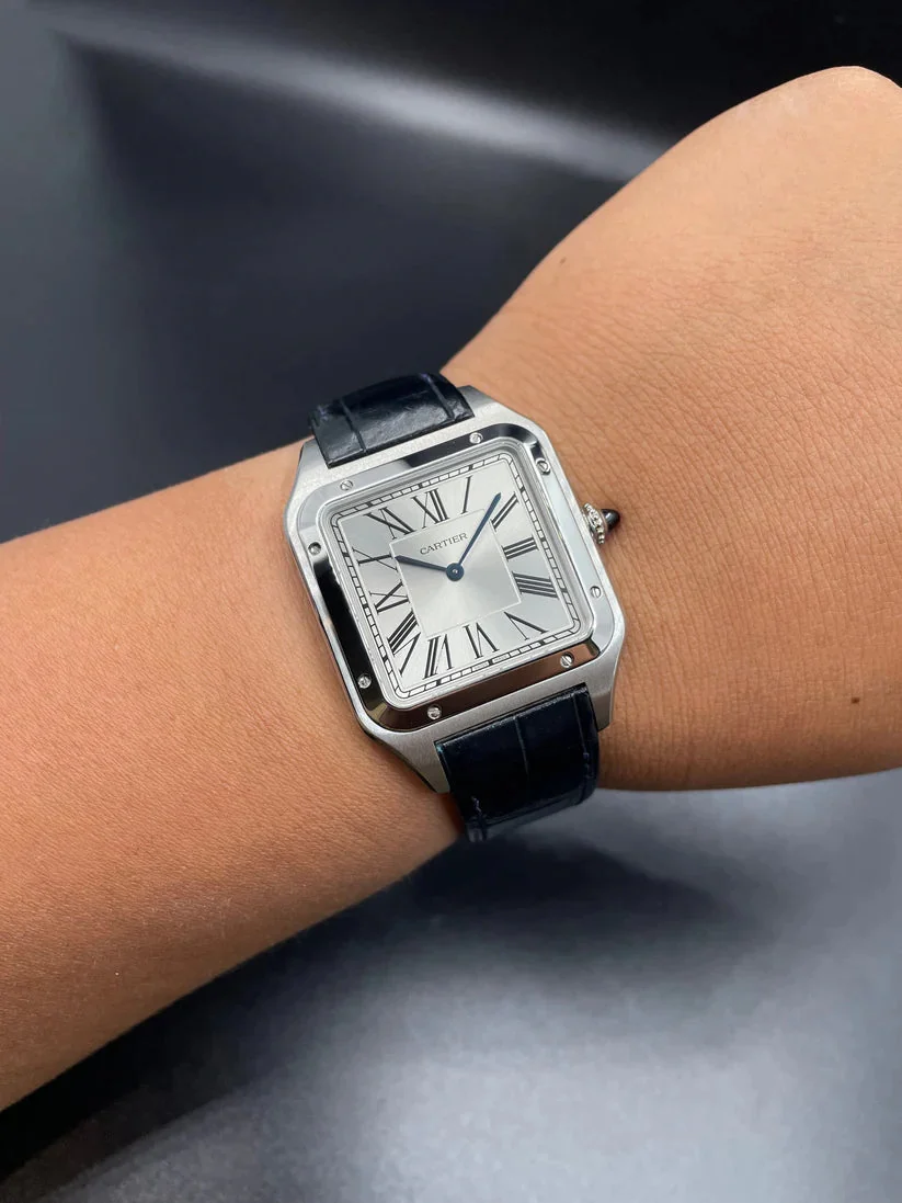 Cartier Santos dumont silver Petit modele – gallery view