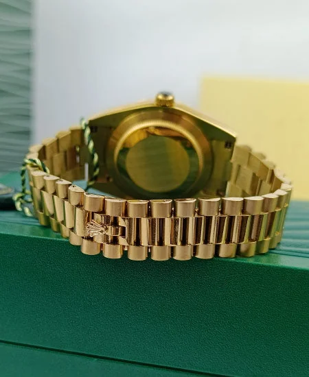 Rolex Day-Date Yellow Gold Black Dial – gallery view