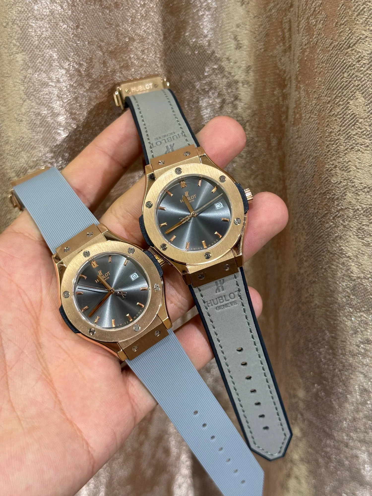 Hublot pour femme bleu/gris – main view