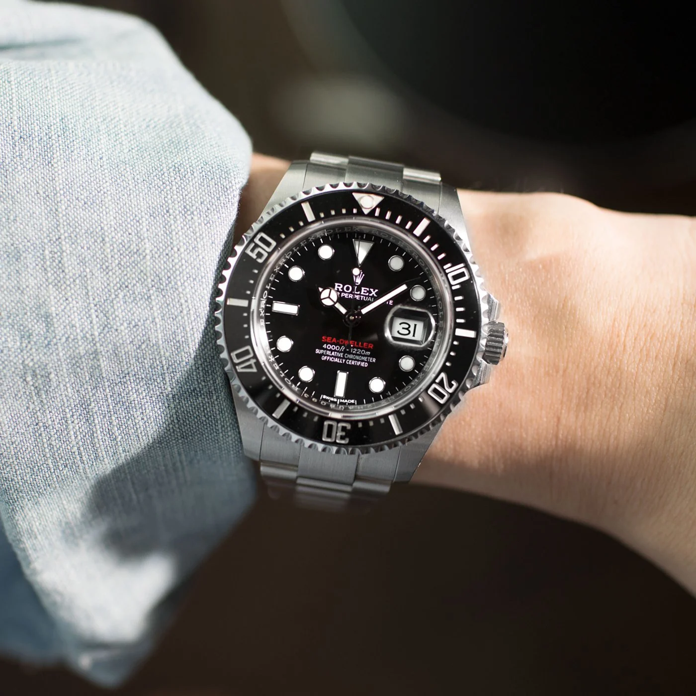 Rolex Sea-Dweller Dial Black 126600-0001 – gallery view