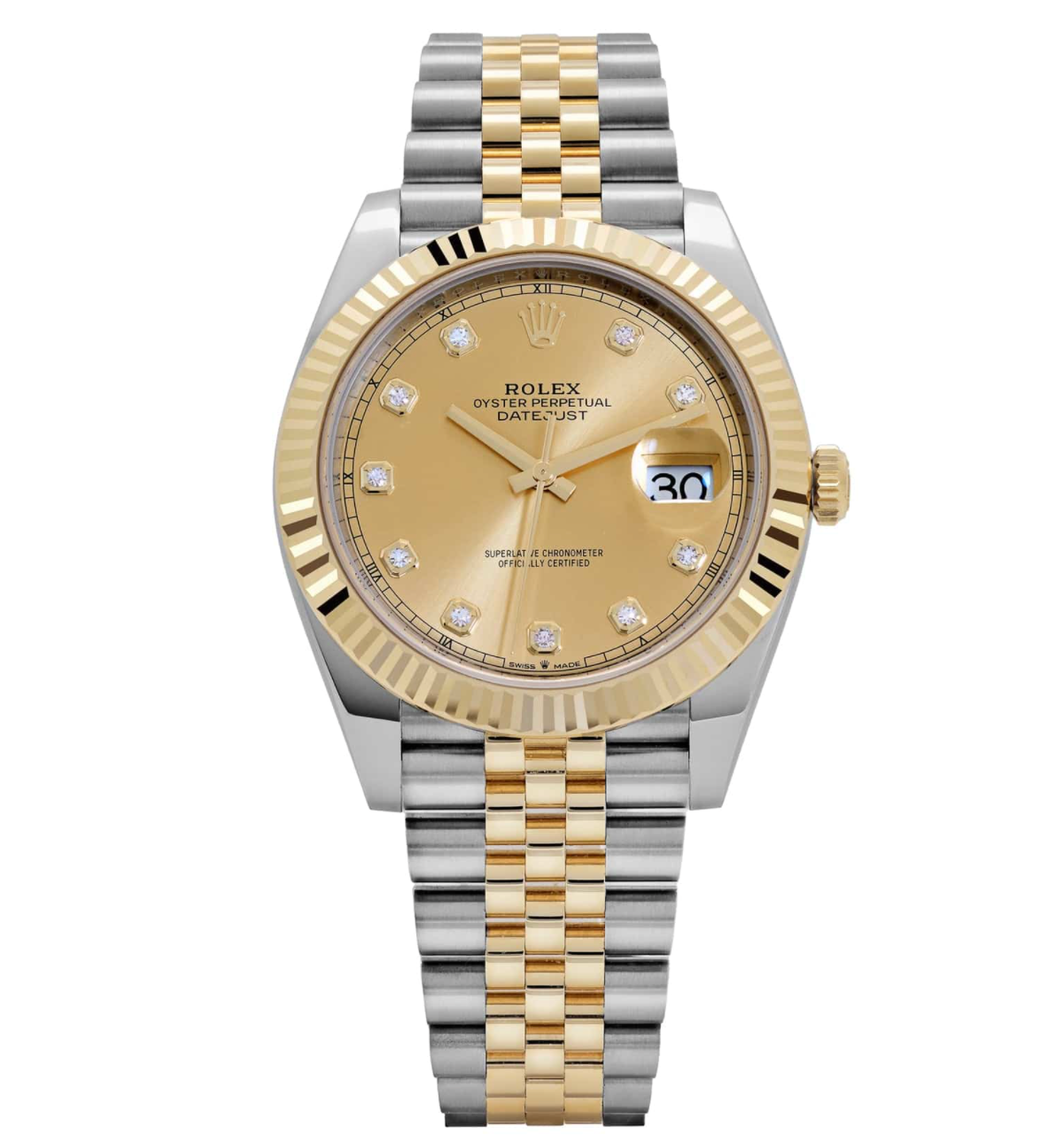 Rolex Datejust 41 Champagne Dial Two Tone Jubilee 126333 – main view