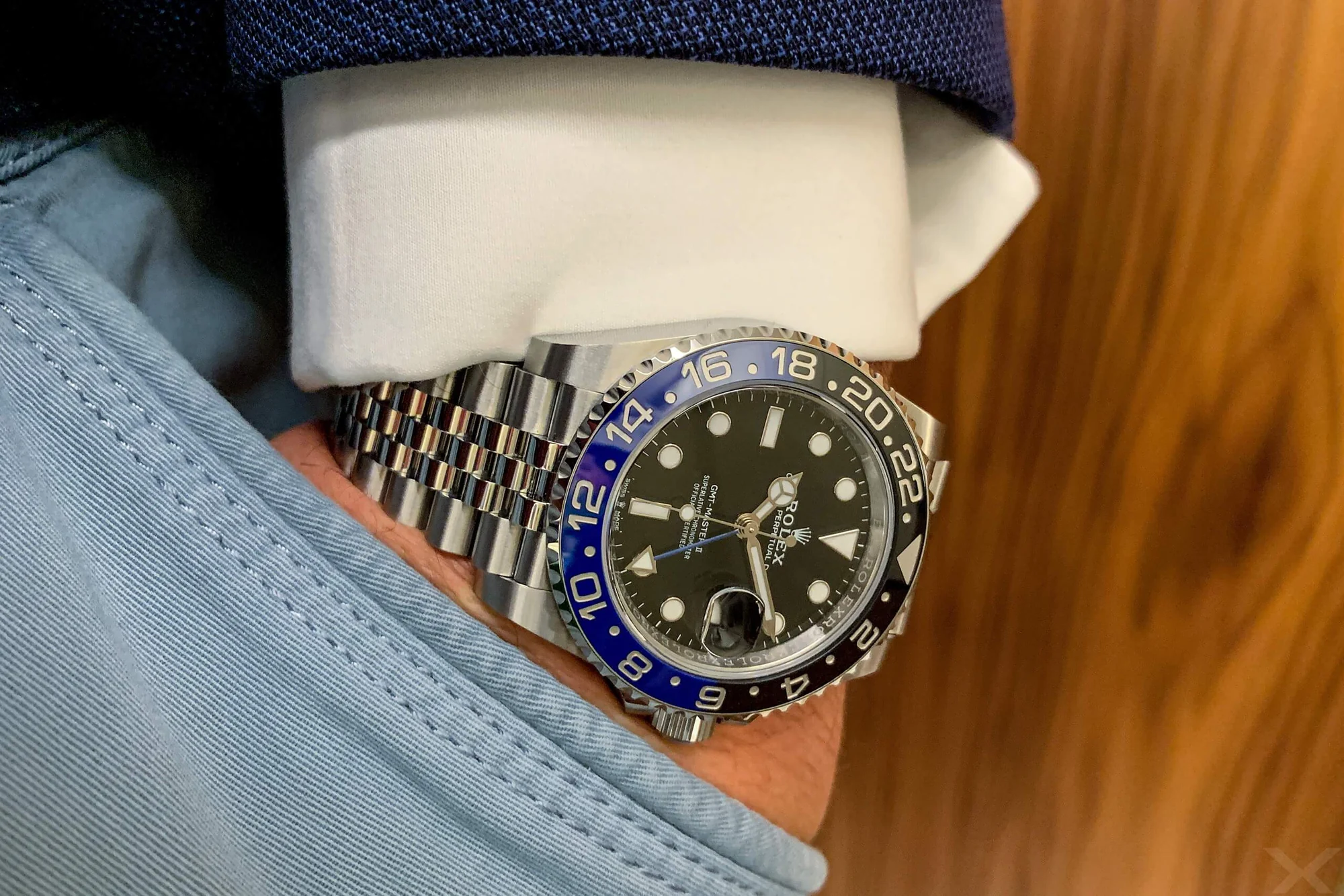 Rolex GMT-Master II "BATMAN" 126710BLNR Jubilée Men's – gallery view
