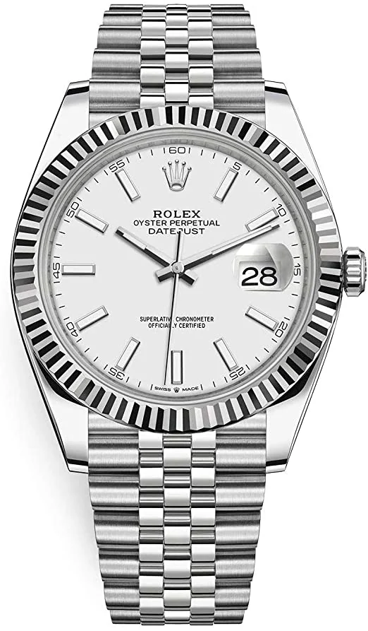 Rolex Datejust 41 White Jubilee Men's – main view
