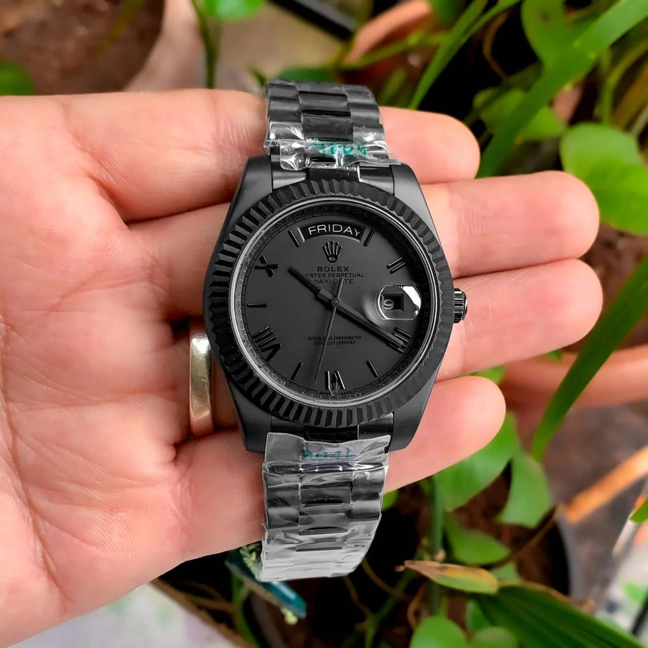 Rolex Day-Date Matt Black Knight40 – gallery view