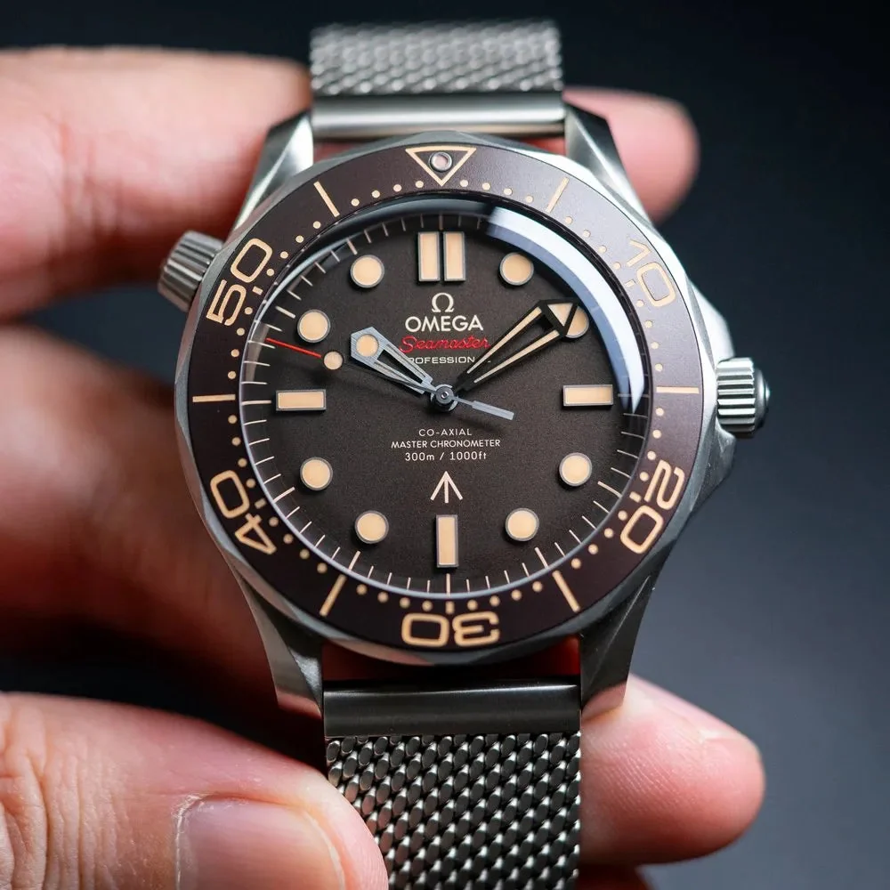 Omega Seamaster Diver 42 MM steel bracelet silver/brown – gallery view