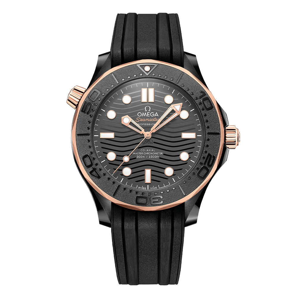 OMEGA SEAMASTER DIVER Full black & Bronze – main view