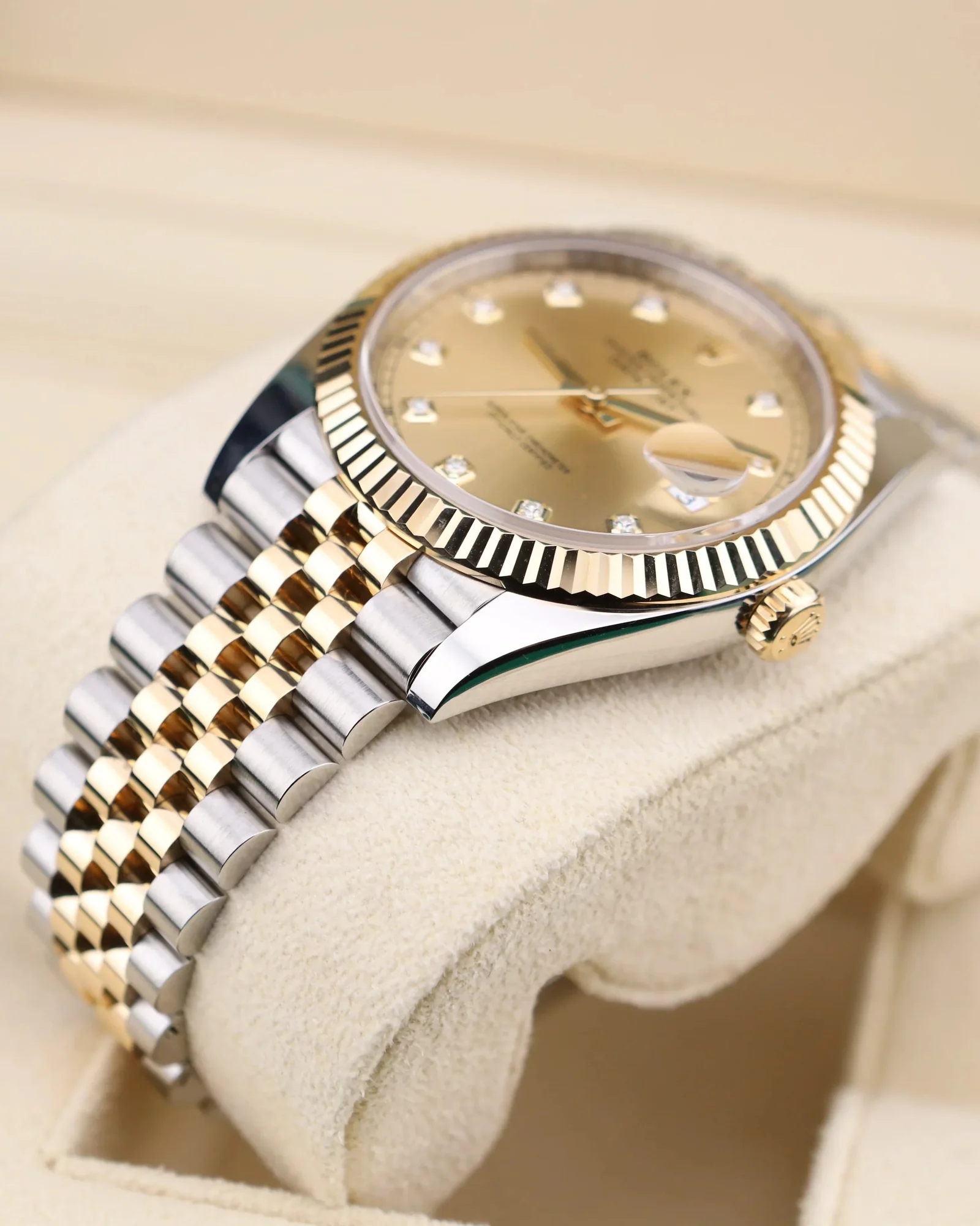 Rolex Datejust 41 Champagne Dial Two Tone Jubilee 126333 – gallery view