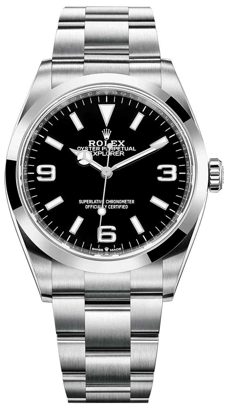 Rolex Explorer Oyster Perpetual Black – main view