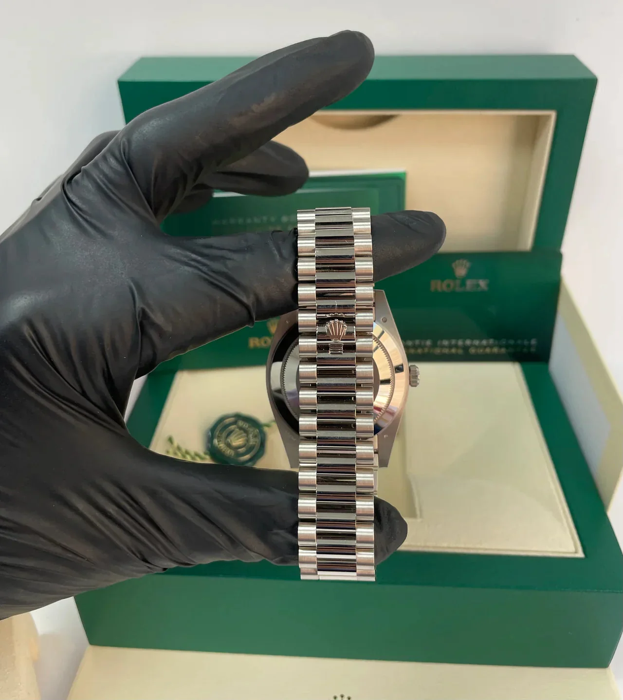 Rolex Day-Date 40 White Roman Dial – gallery view
