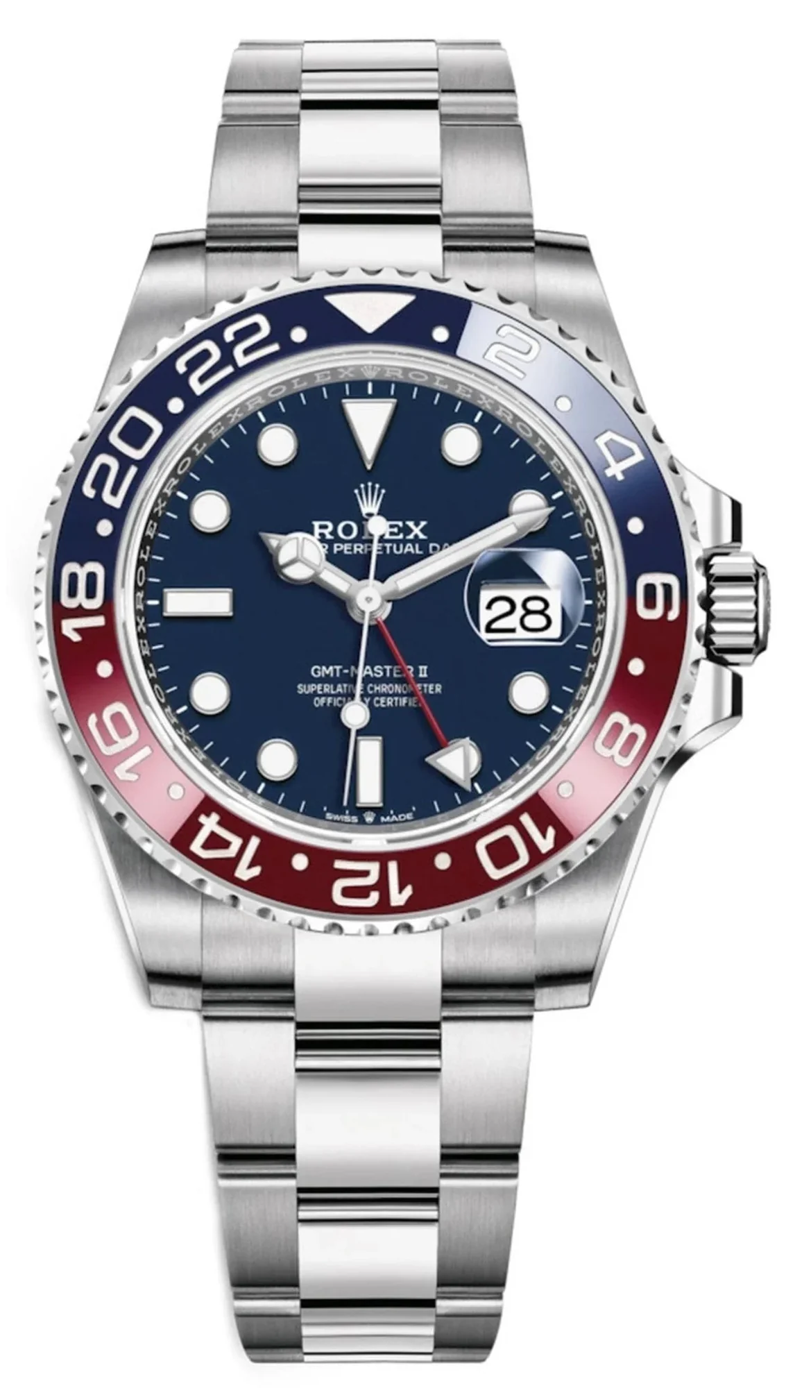 Rolex GMT-Master II Master-Ii 'Pepsi' Oyster Midnight Blue Dial – main view