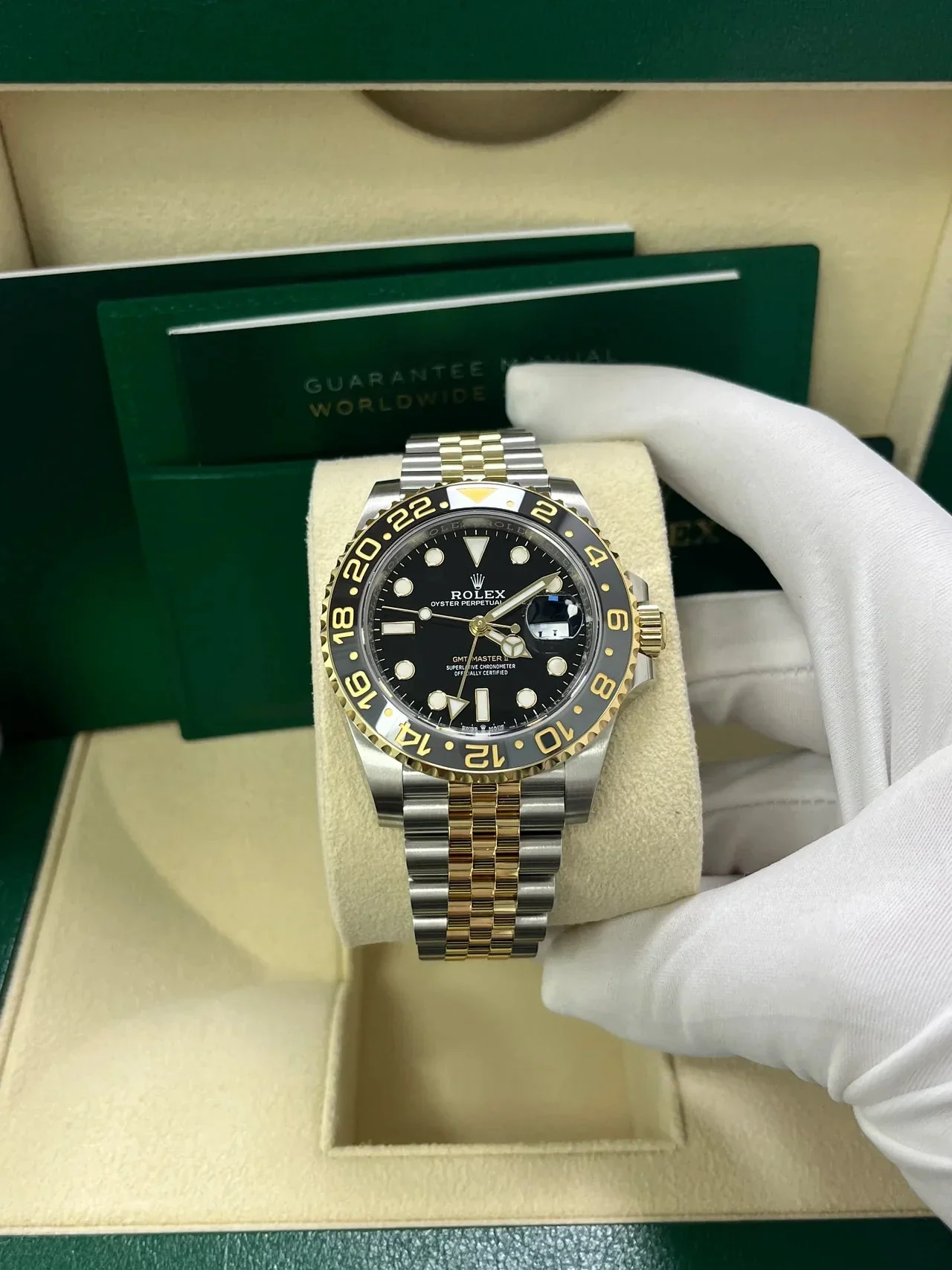 Rolex GMT-Master II Two-Tone Black Jubilee – gallery view
