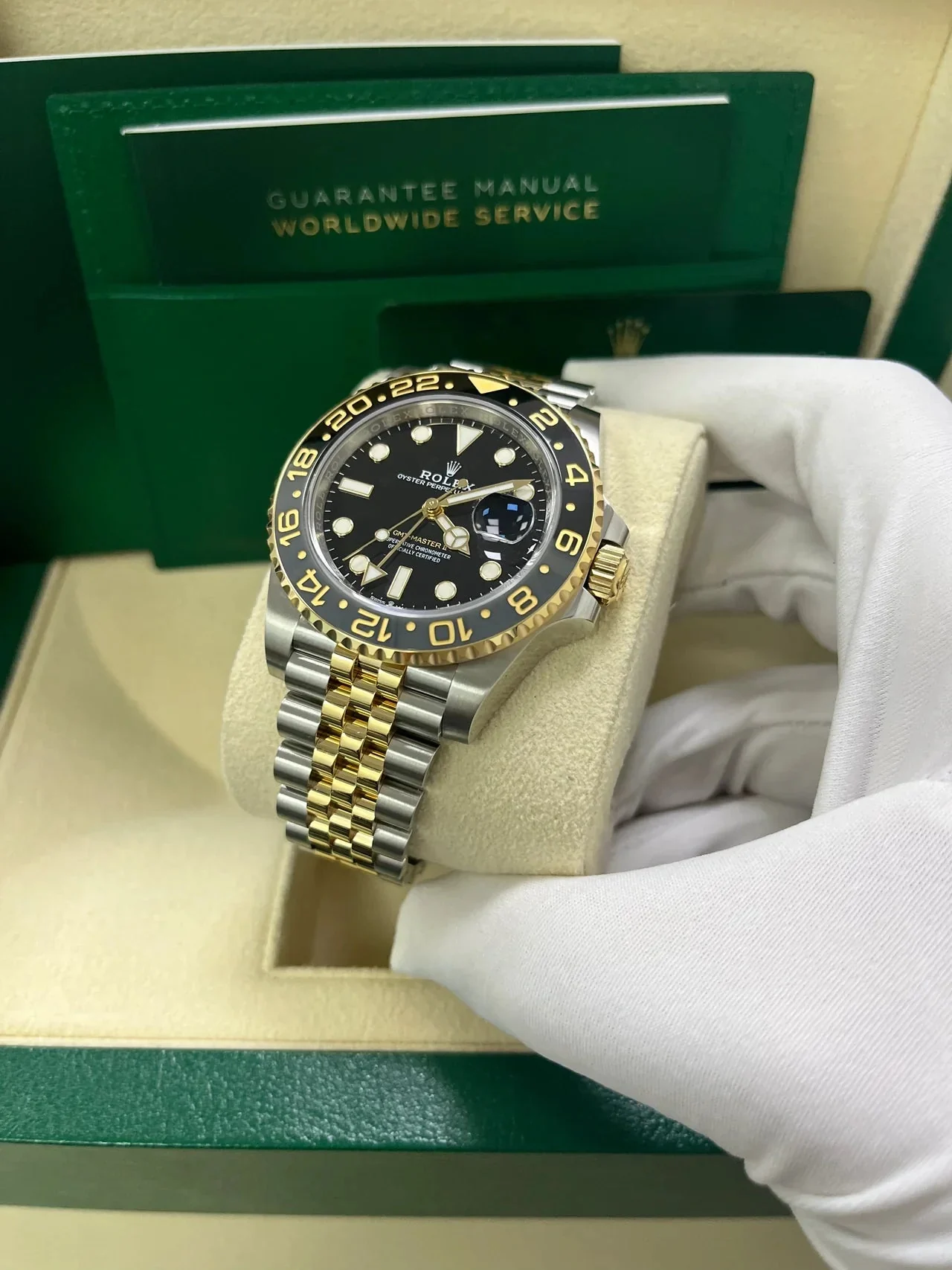 Rolex GMT-Master II Two-Tone Black Jubilee – gallery view