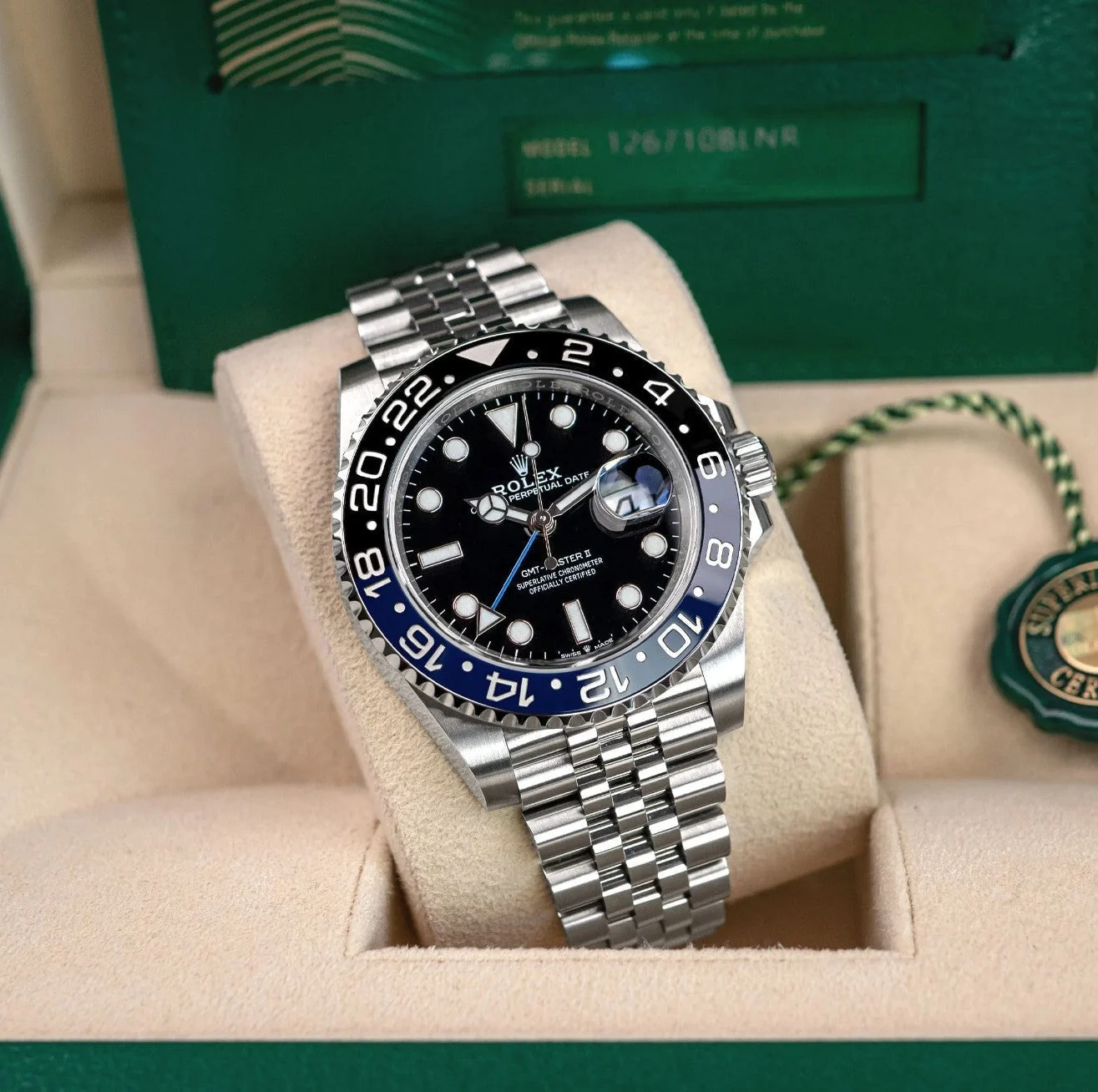 Rolex GMT-Master II "BATMAN" 126710BLNR Jubilée Men's – gallery view