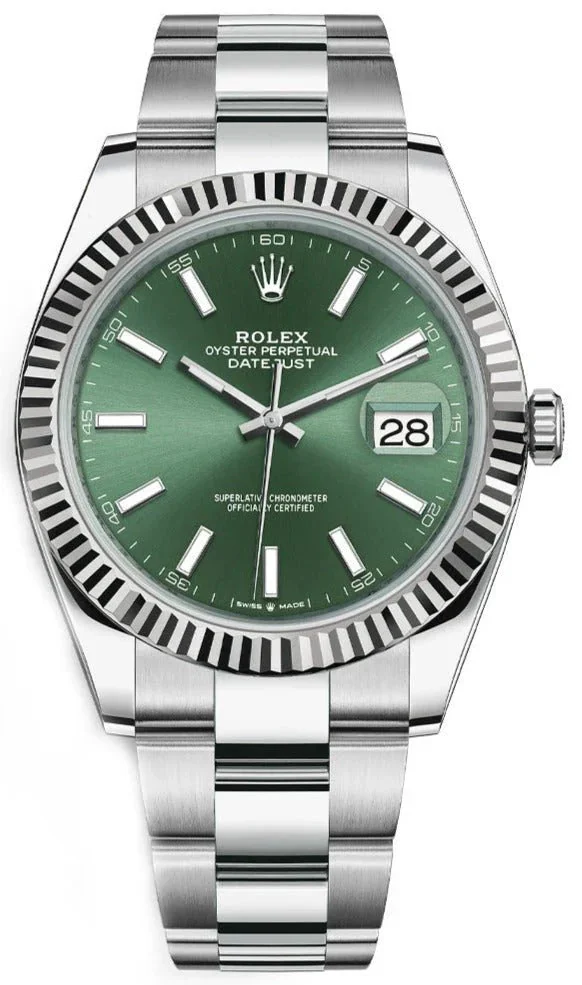 Rolex Datejust Oyster 41 Mm Mint Green – main view