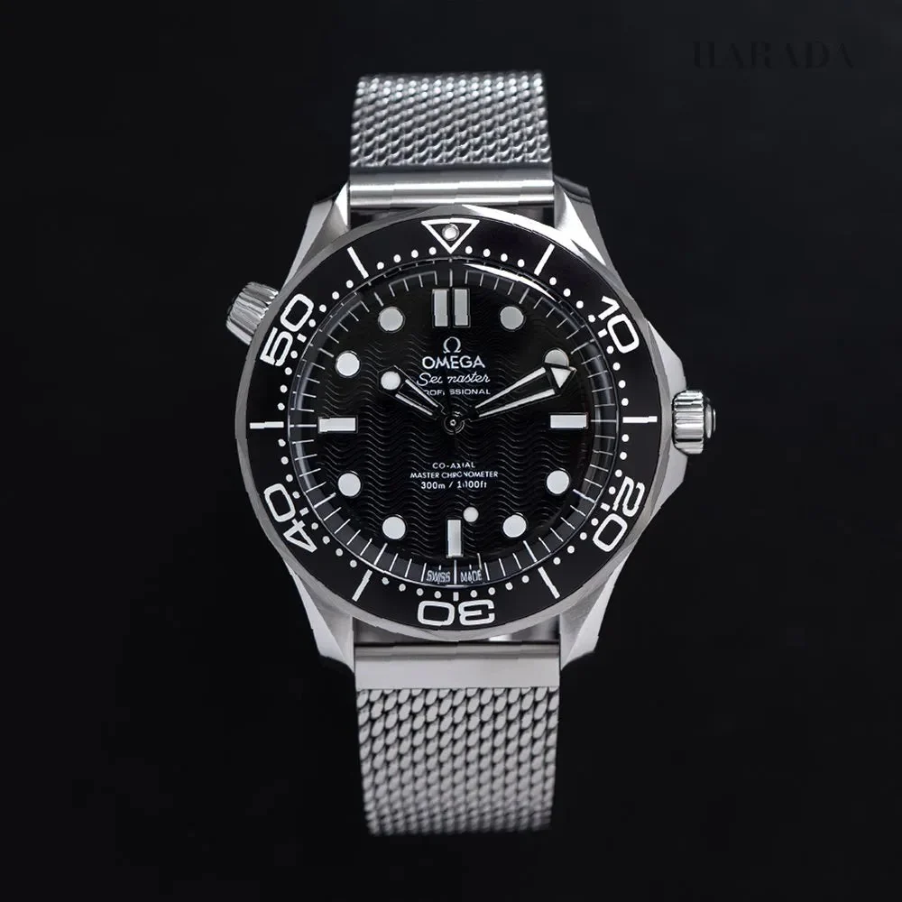 Omega Seamaster Diver 42 MM steel bracelet black – gallery view