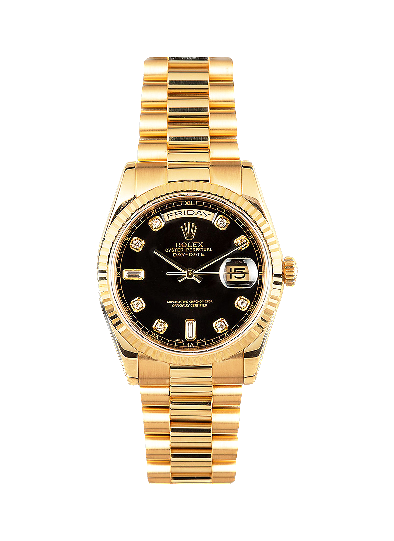 Rolex Day-Date 36 Black Dial – main view