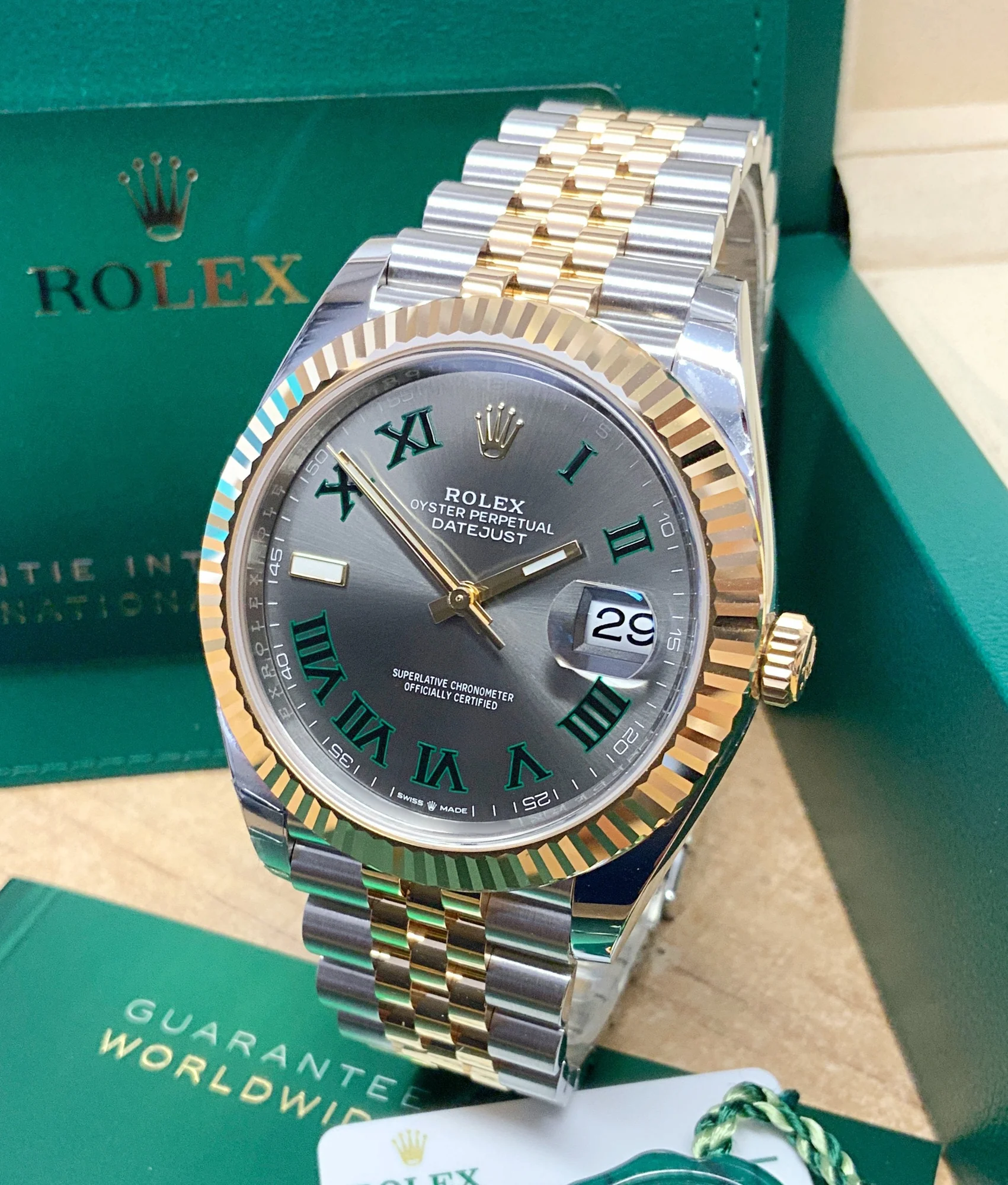 Rolex Datejust 41 Wimbledon Two-Tone – gallery view