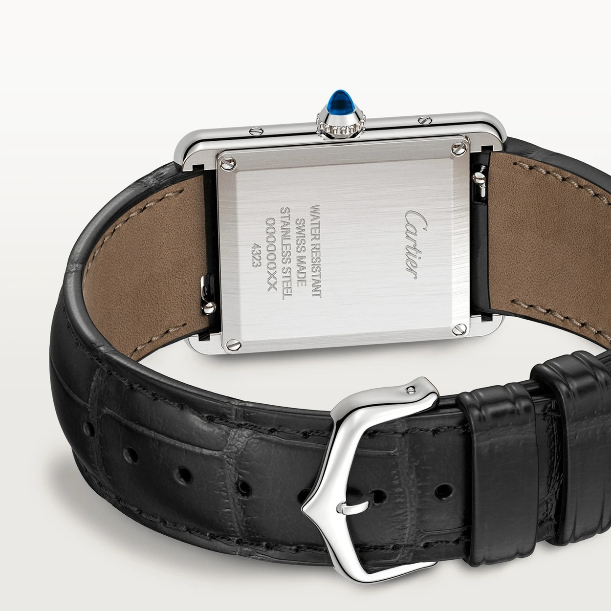 MONTRE TANK LOUIS full black silver – gallery view