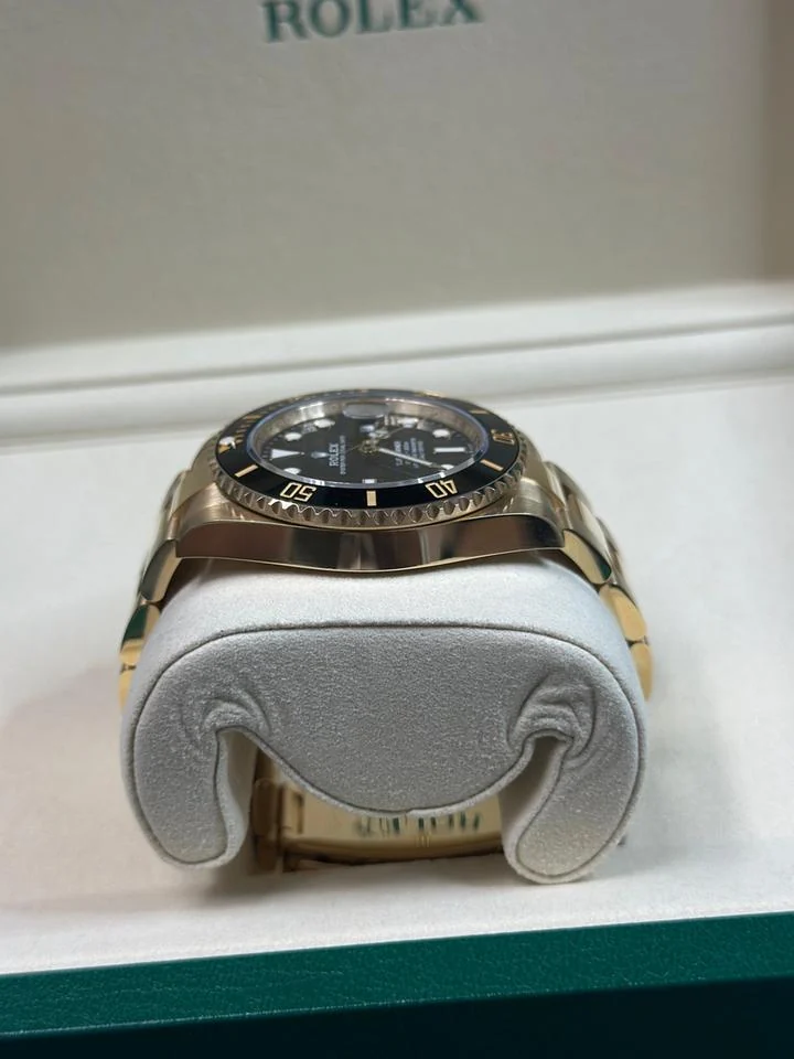 Rolex Submariner Date Gold Dial Black – gallery view