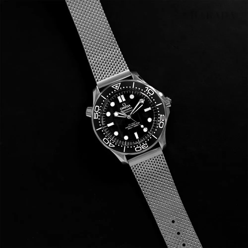 Omega Seamaster Diver 42 MM steel bracelet black – gallery view