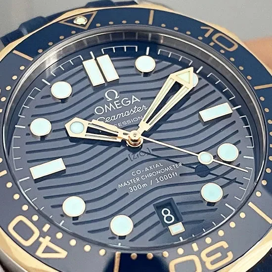 OMEGA SEAMASTER DIVER BLUE GOLD – gallery view