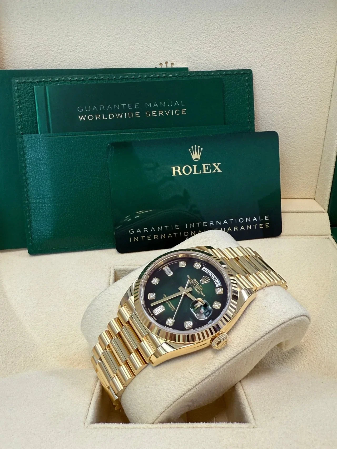 Rolex Day-Date Green Ombre Dial – gallery view