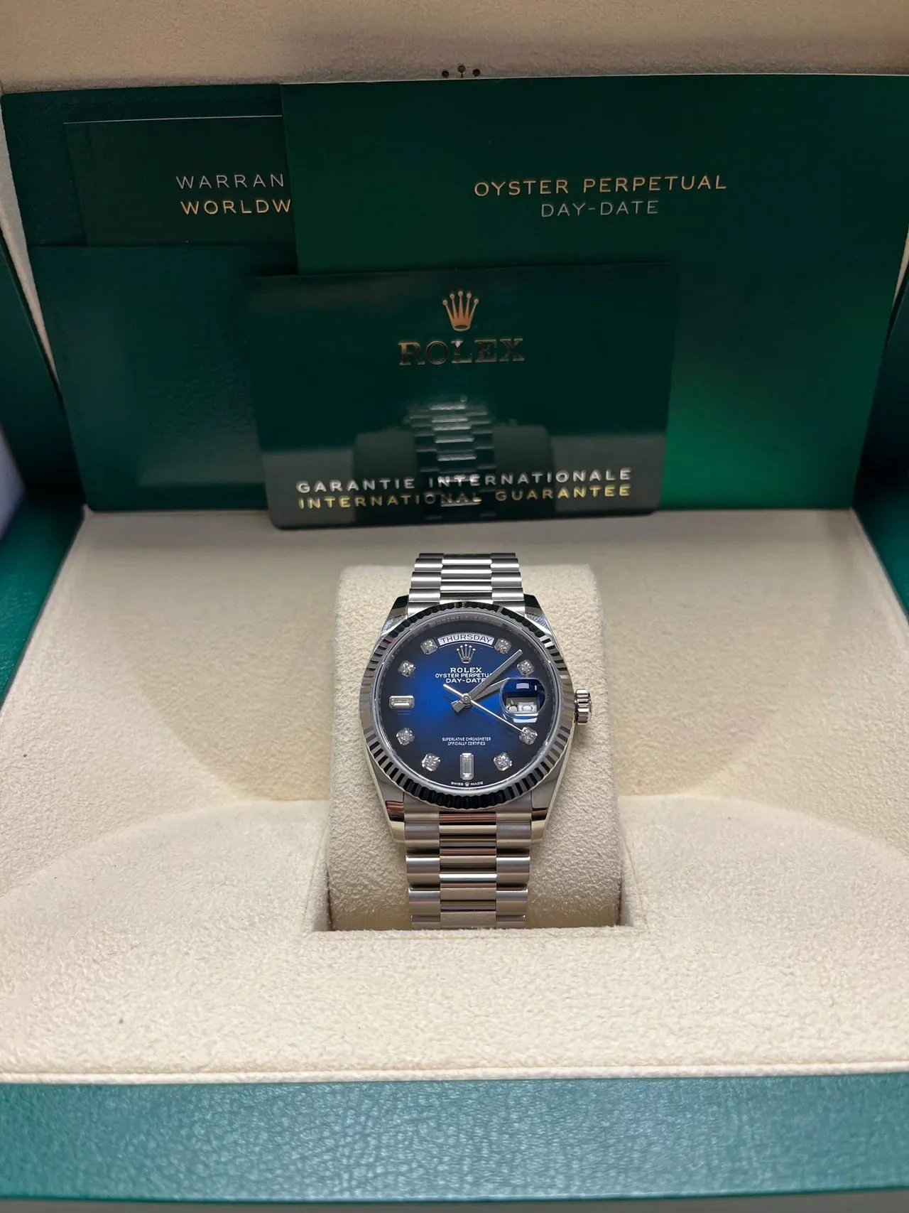 Rolex Day-Date 36 Blue Ombre Dial – gallery view
