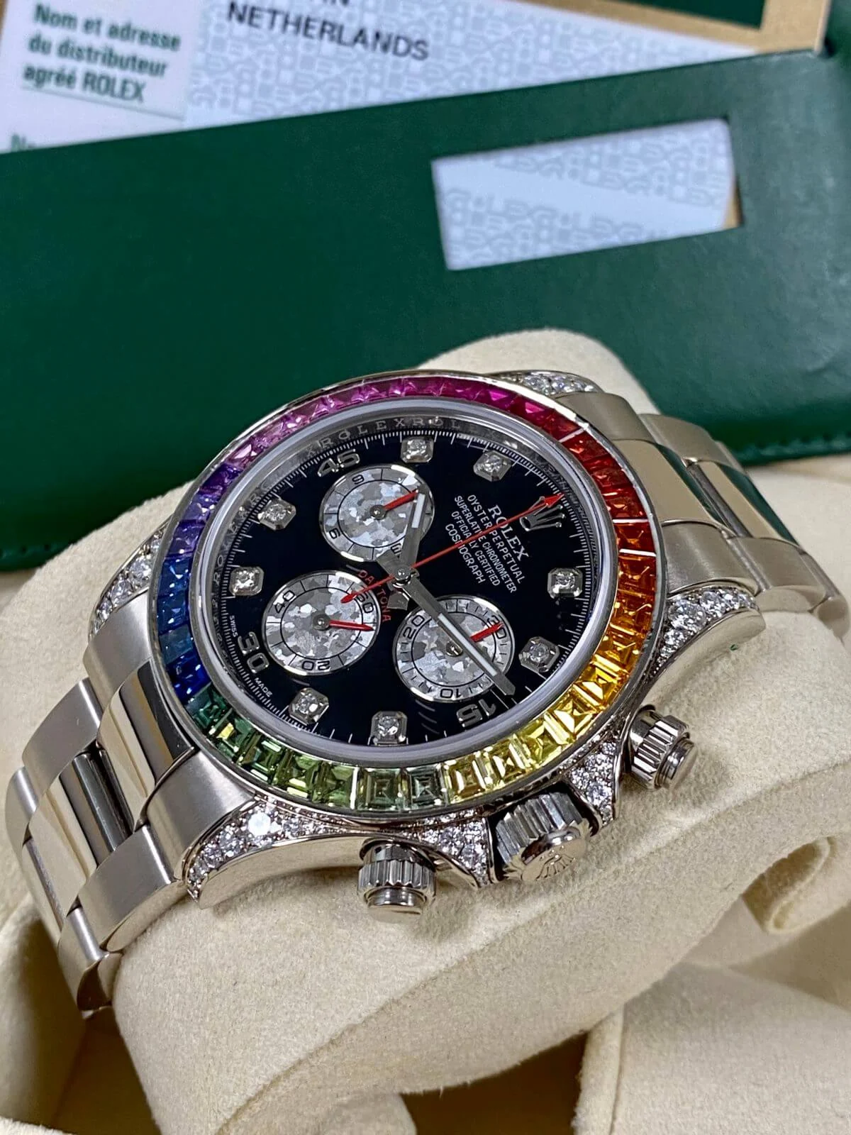 Rolex Daytona Cosmographe RAINBOW Silverée – gallery view