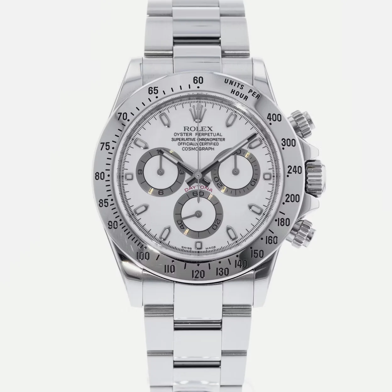 Rolex Daytona Oyster Cosmograph Stainless Steel Aph Chromalight – main view