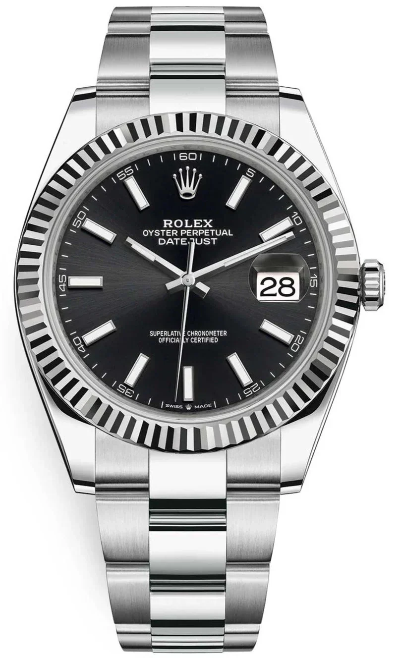 Rolex Datejust 41 Black Dial Oyster – main view