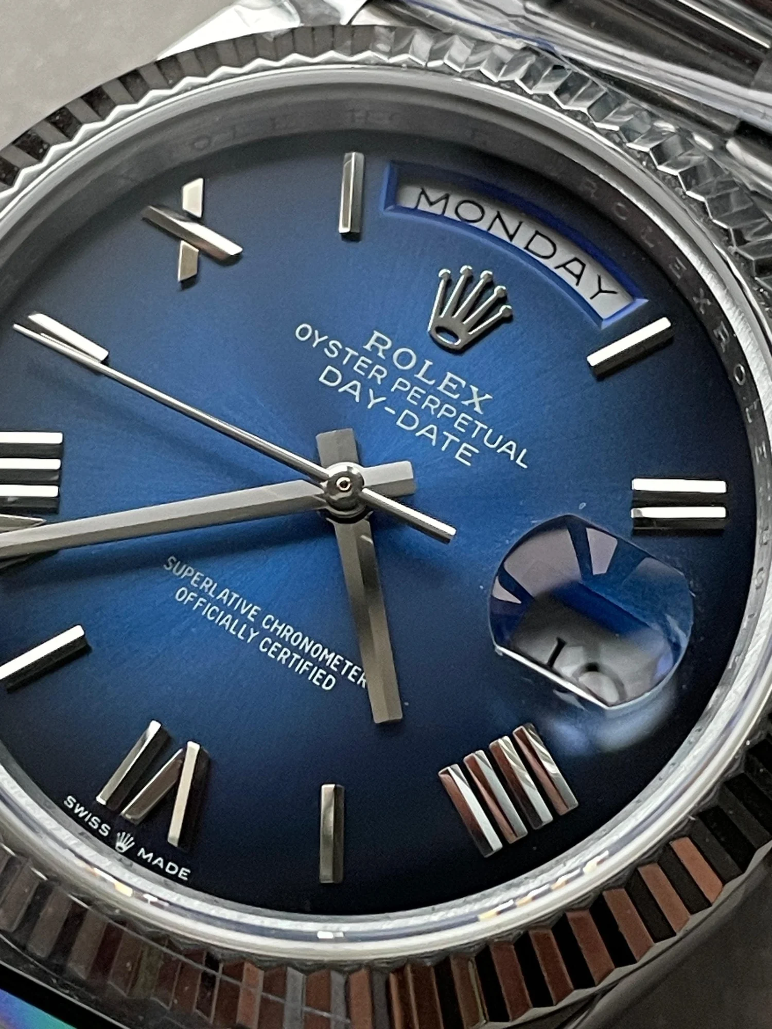 ROLEX DayDate 40 Blue / Black Dial – gallery view