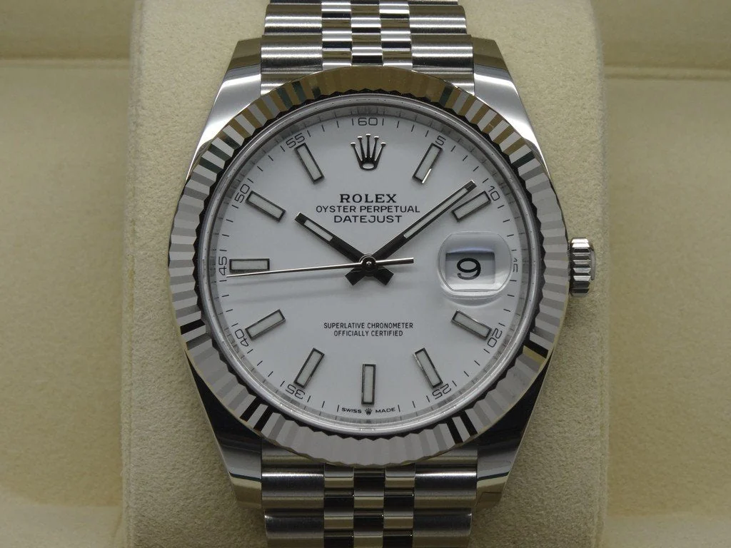 Rolex Datejust 41 White Jubilee Men's – gallery view
