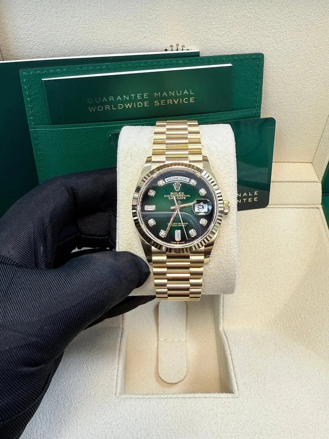 Rolex Day-Date Green Ombre Dial – gallery view