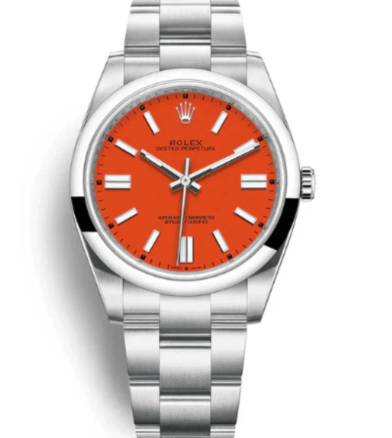 Rolex Oyster Perpetual Red Dial 124300 – main view
